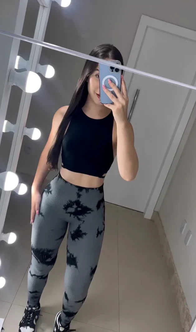 Conjunto Legging Tie-Dye Grey
