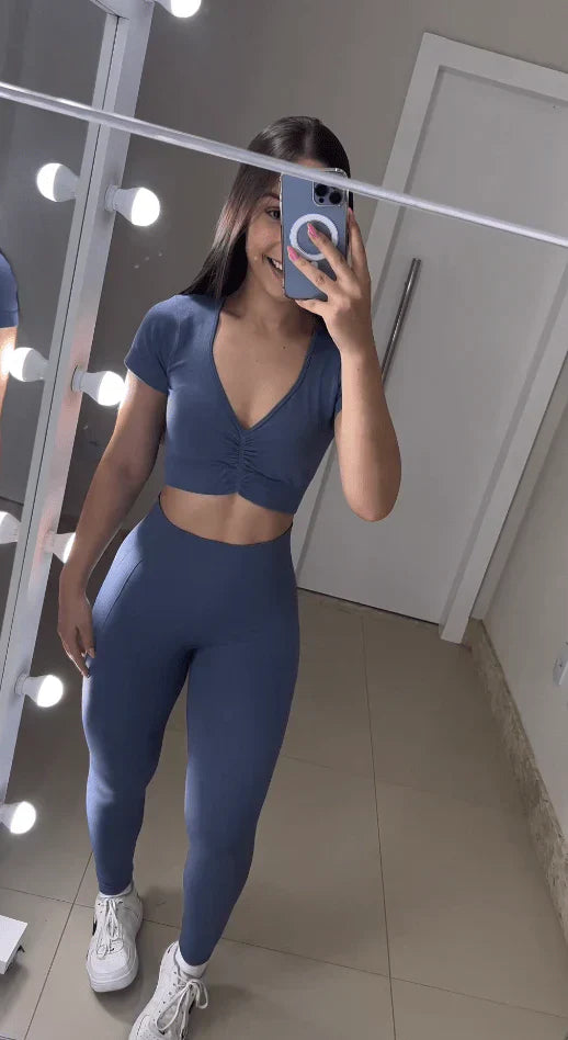 Conjunto Legging Dark Blue