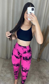 Conjunto Legging Pink Tie-Dye