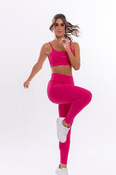 Conjunto Feminino Fitness Básico Calça e Top - Racy