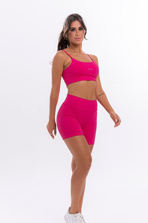Conjunto Feminino Fitness Básico Shorts e Top - Racy