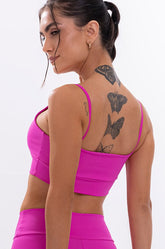 Top Feminino Fitness Básico - Pink Fluor